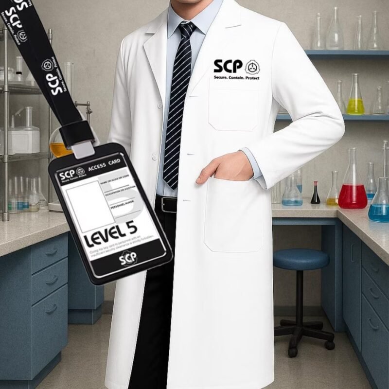scp lab coat scp scientist costume scp scientist cosplay scp foundation lab coat dr bright cosplay