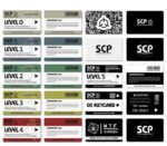 24 Pcs SCP Foundation Keycards - Plastic Electronic Pass Cards For Cosplay & Games