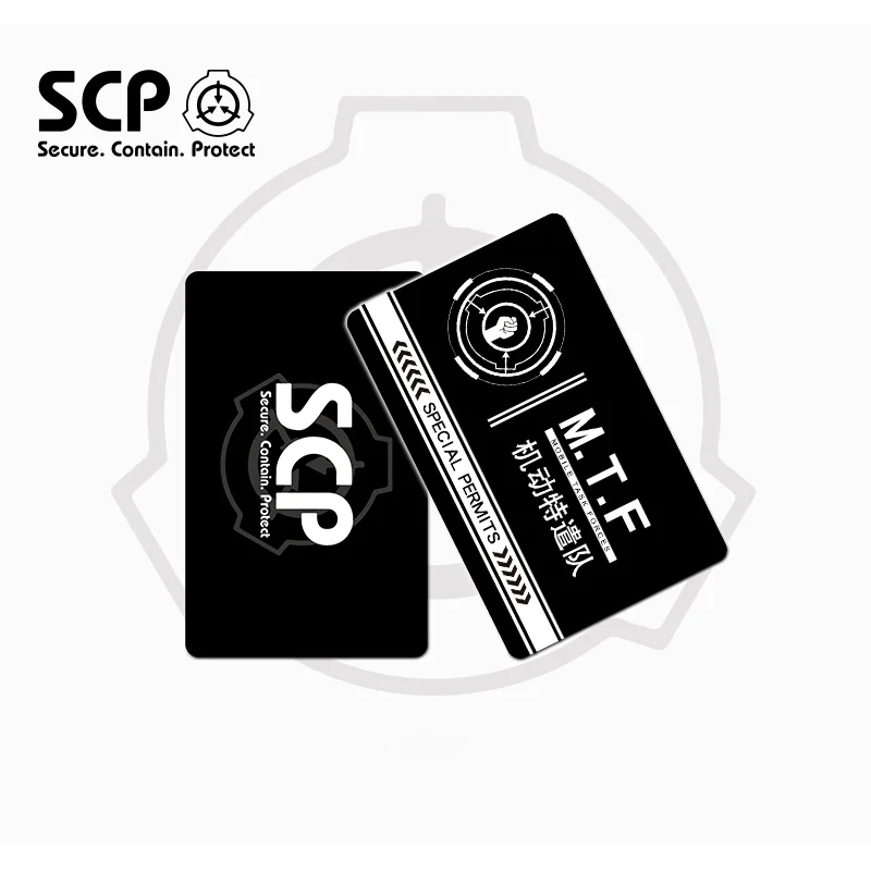 SCP Card SCP ID Card Cover SCP Foundation Card Sticker