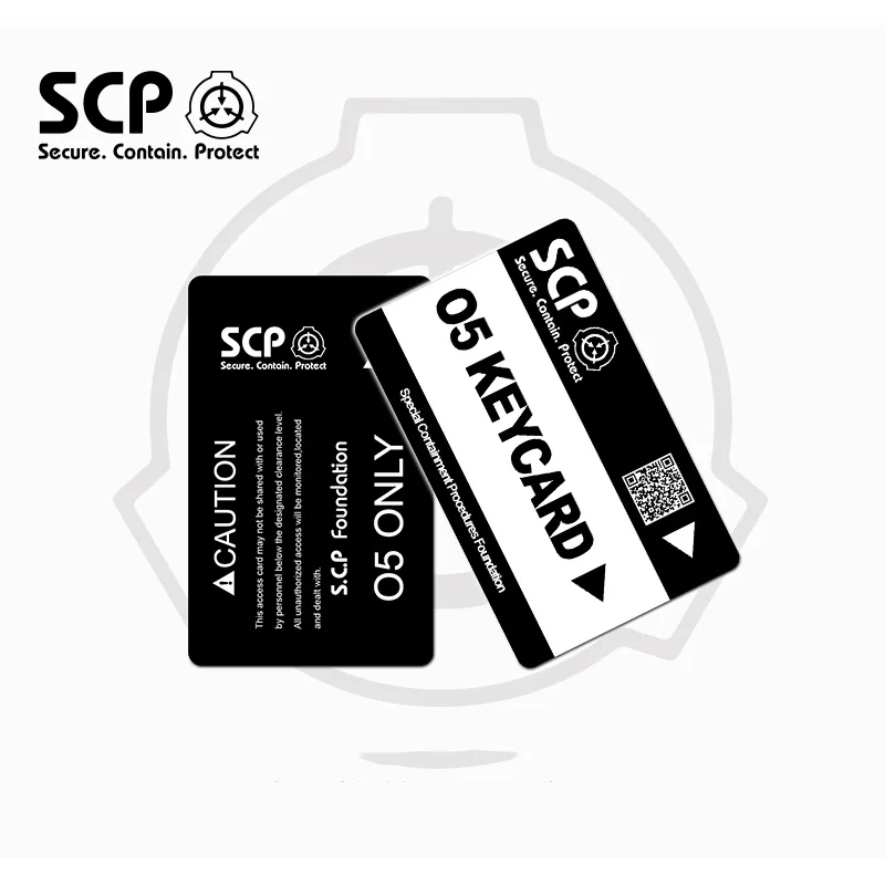 SCP Card SCP ID Card Cover SCP Foundation Card Sticker
