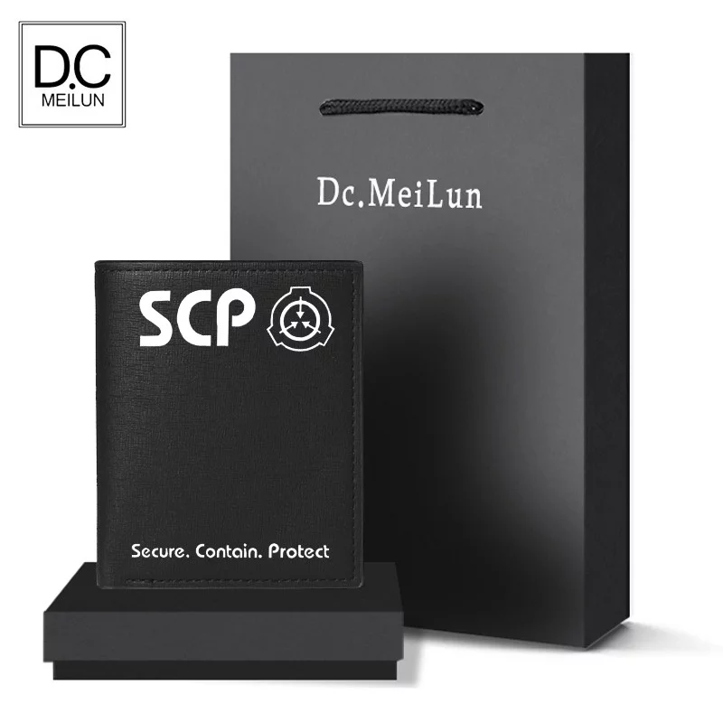 SCP Wallet SCP Foundation Leather Wallet Purse
