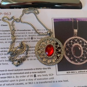 SCP-963-1 Necklace Dr Bright SCP Foundation Cosplay Necklace photo review