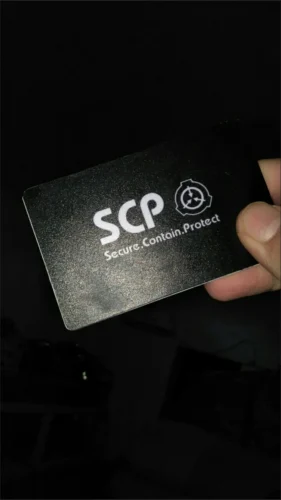 SCP Card SCP ID Card Cover SCP Foundation Card Sticker photo review