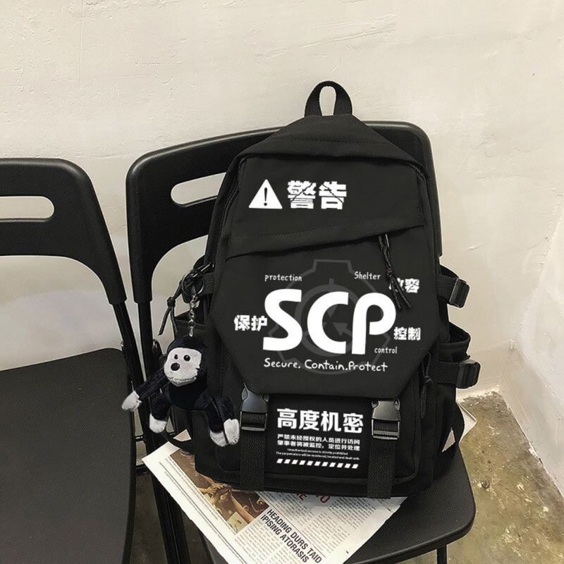 SCP Foundation School Backpack Cute Design for SCP Fans