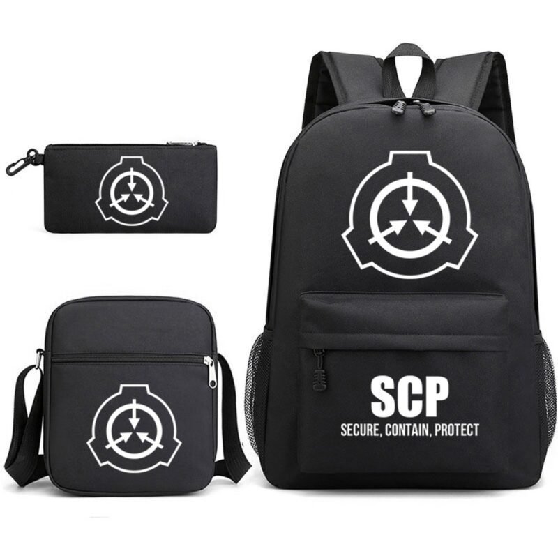 SCP Backpack SCP Foundation Backpack black