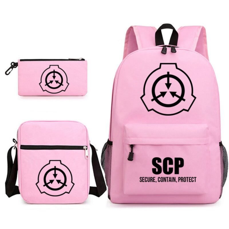 SCP Backpack SCP Foundation Backpack white