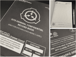 SCP Journal SCP Foundation Dairy Notebook