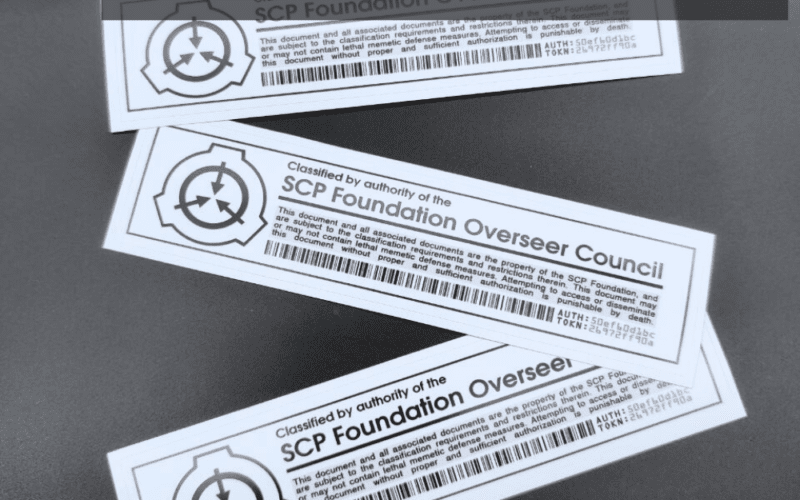 SCP The O5 Council Label Stickers