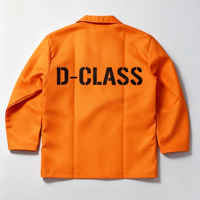 SCP D-Class Uniform SCP D-Class Jumpsuit SCP-035 Costume