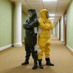 backrooms hazmat suit costume​ backrooms halloween costume​